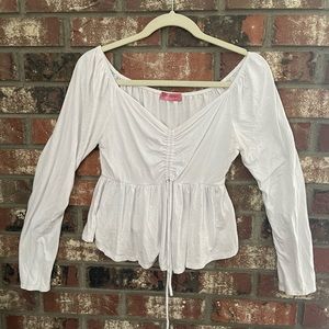 Large White Blouse